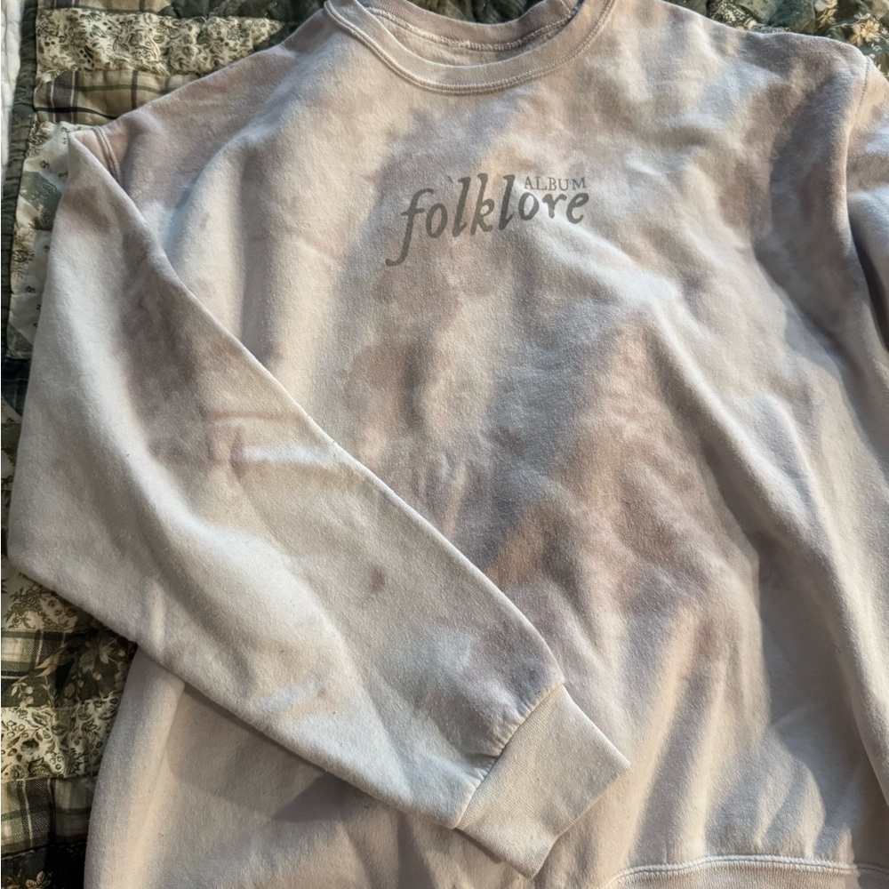 Folklore Album Tie-Dye Sweatshirt